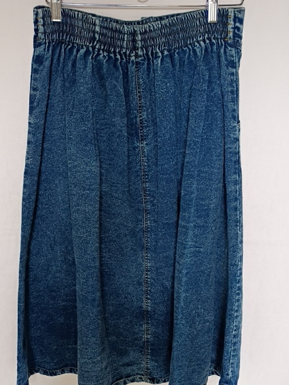 Vintage Women's Skirt Dark Blue Denim Size M - Picture 3 of 7